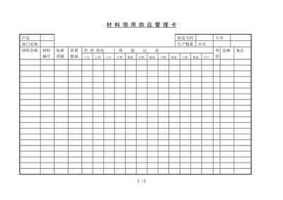 【原材料管理制度表格7