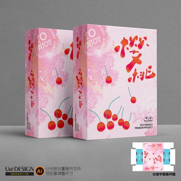红橙包装设计展开图设计模板下载 包装设计素材下的食品包装设计模板